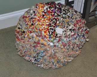 CB2 Recycled Materials Poof! 15" x 21" 
