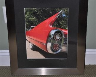1960 Cadillac Framed Photograph by James C Ritchie, 23.5" x 19.5"
