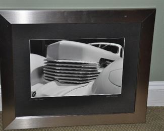 1937 Cord Framed Photograph by James C Ritchie