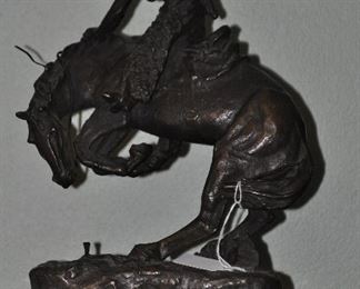 Bronze Sculpture, "Rattlesnake" by Remington Reproduction 12”