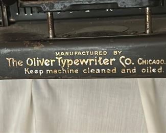 1920's The Oliver Typewriter Co. 