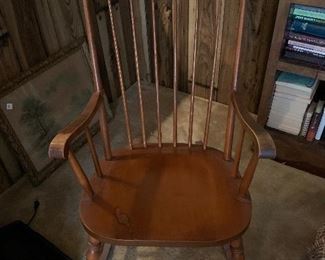 	#18	Wooden rocking chair	 $30.00 				