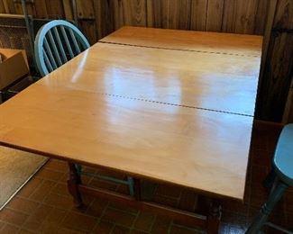 #21 Drop leaf table with 2 chairs 23-53x36x29 $50.00
