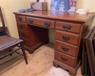 #28 Vintage desk 46x23x29 $25.00