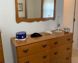 #24 Dresser with mirror 51x18x33 $75.00