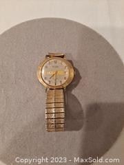 wvintage bulova automatic daydate 10kt rolled gold mens watch3101 t