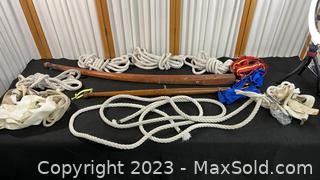 wboat collection with ropes straps and wood parts4231 t