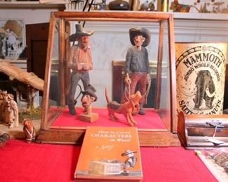 Carved Figures by Master Carver Andy Anderson Whose Work was Featured on PBS Antiques Roadshow