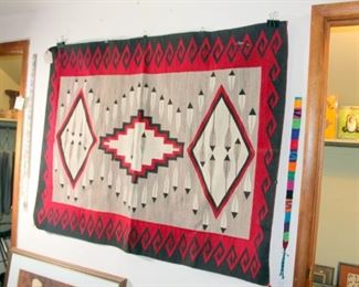  Exceptional Ganado Navajo Rug 46” X 60”