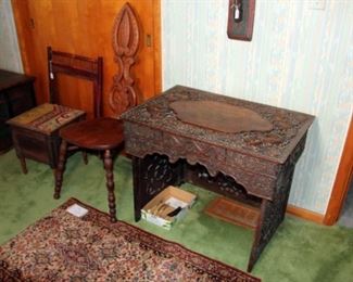 Rare Early Chinese Folding Prayer / Opium Table