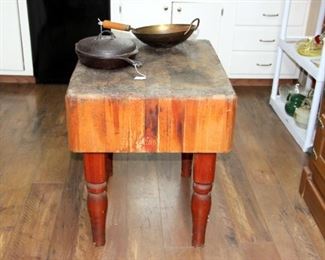 Antique Butcher Block
