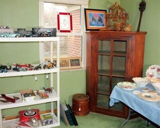 Antique Corner Cabinet, Sugar Basket