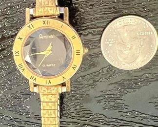 Vintage Armitron Ladies Goldtone Watch- $32