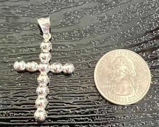 925 Sterling Cross Pendant- $15
