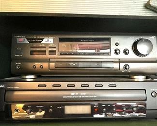 Technics Stereo Receiver and 5 Disc CD Changer