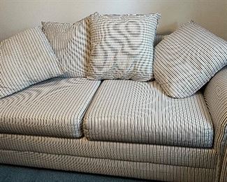Two Cushion Love Seat, Pull Out Bed