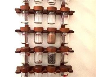 32 Glass Jar Spice Rack