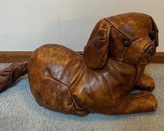 Vintage Leather Dog, Designed by:  Dimitri Omersa for Abercrombie & Fitch