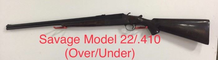 Savage- Model 22./410- Over/Under Rifle