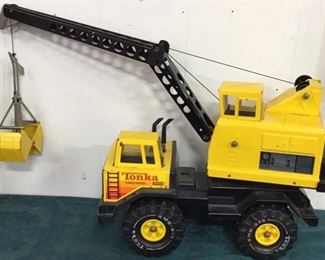 TONKA Turbo Diesel Construction Crane metal toy