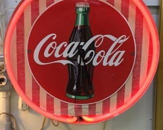 Neon Coca Cola clock