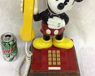 Vintage MICKEY MOUSE touch tone phone (Works)