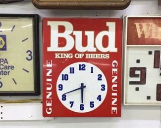 Vintage Advertising Clocks