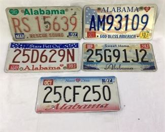 Alabama novelty car tags