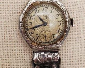 sterling turquoise band Elgin watch