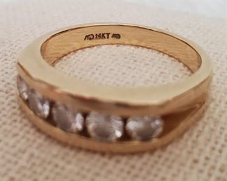 14k gold and Diamond Ring