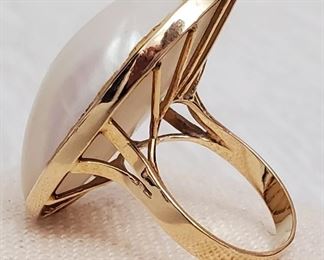 MOP 14k Gold Ring
