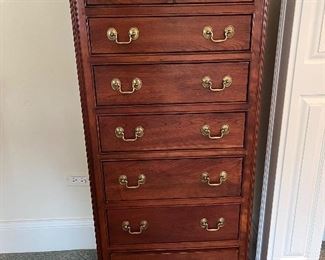 Stickley Furniture tall chest of drawers (with felt lined jewelry tray) 25"W x 16"D x 51"H 