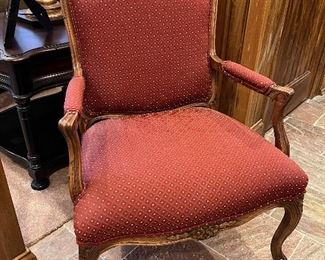 Isenhour Furniture Co upholstered/wood armchair