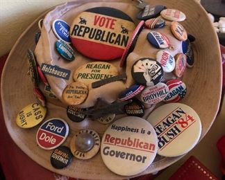 Lots of Vintage Political Buttons
