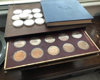 Franklin Mint History of US Bronze Coin Set