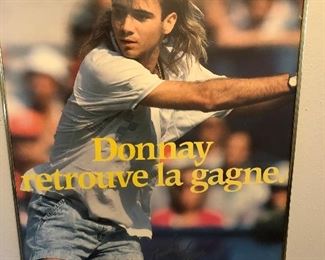 Signed Andre Agassi Poster
