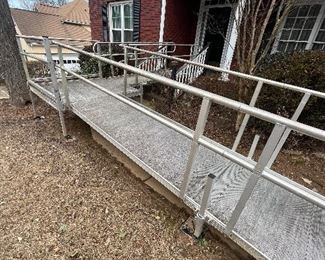 Overall view of the entire EZ-ACCESS ADA-Compliant modular ramp system.