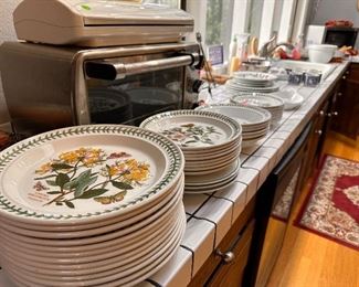 Large Set of The Botanic Garden 1972 Portmeirion Dishwasher and Microwave Safe Plates Bowls Dishes