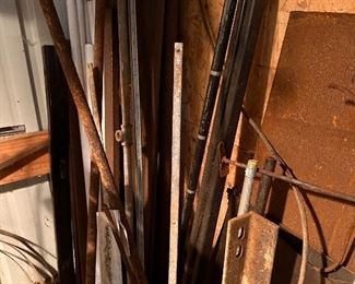 Assorted lumber, wood, and other construction supplies