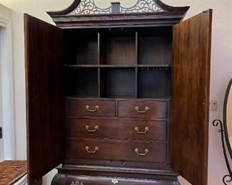 Century Wood Dresser Armoire Cabinet