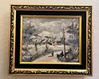 Impressionist Original Painting Sold at Hollywood Benefit Auction signed P. Toni