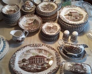 Staffordshire Ironstone  dishware 
Service for 12, or two  sets of six 6 
Dishwasher  safe 