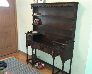 Vintage hutch
Here it's used in the entryway