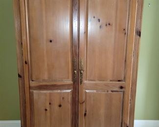 Solid pine armoire