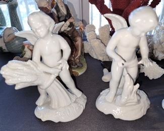 Dresden cherub figurines - set of Four - Four Seasons