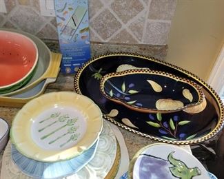 Serving plates and bowls
