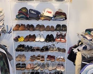 Men's and women's hats, shoes