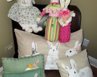Easter throw pillows