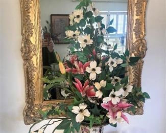 Intricately carved mirror