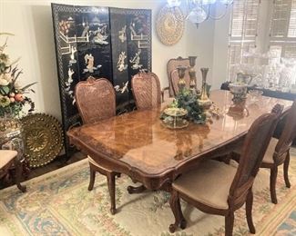 Formal dining room table & 8  chairs (Pads are available, too.)